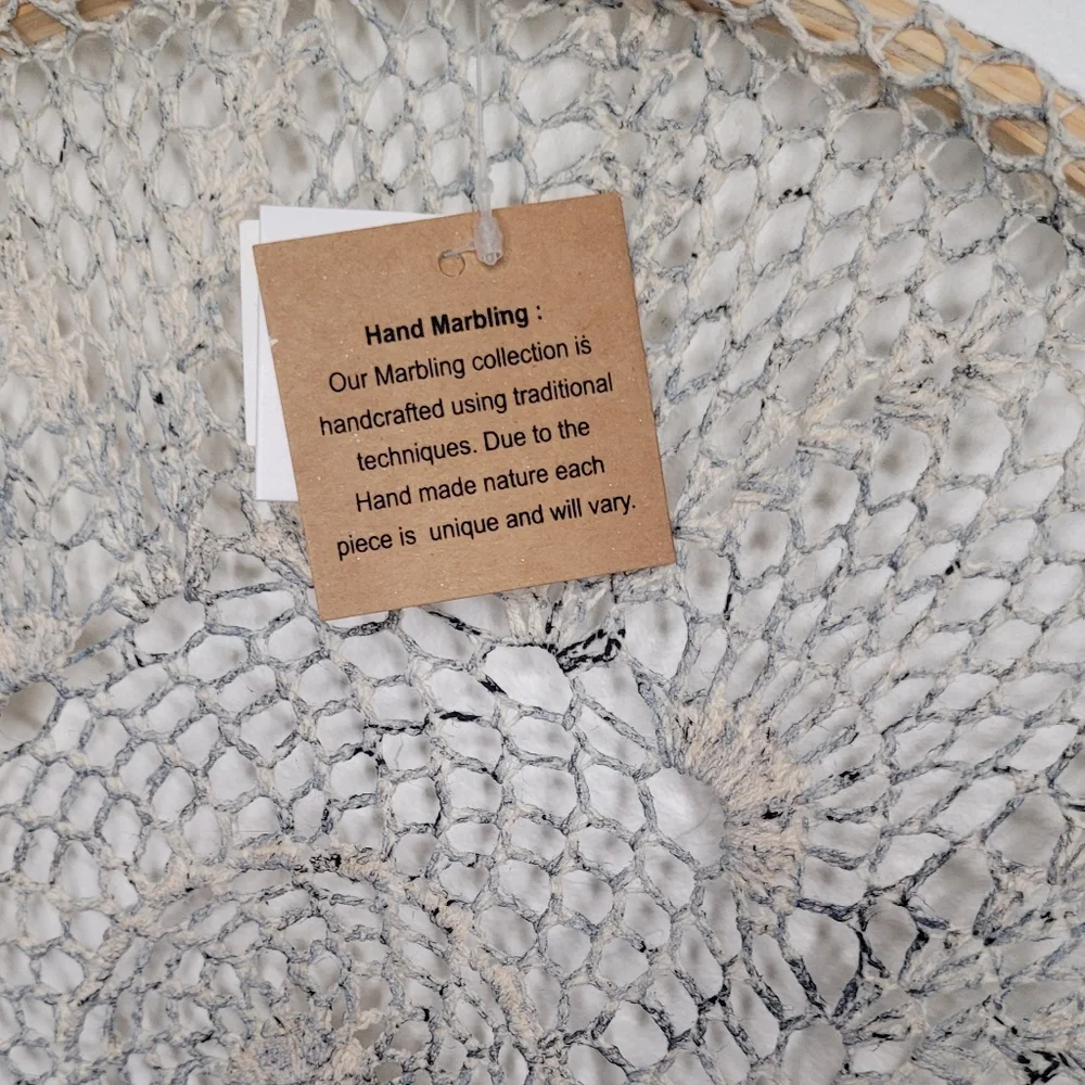 Large Tie Dye Denim Tasselled Dreamcatcher ✨️ NWT
